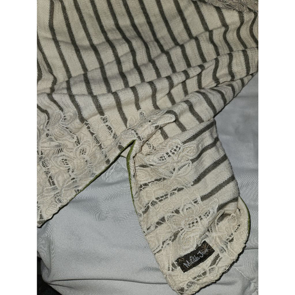 Matilda Jane Sweater Top Women's Large Knit Embroidered Striped Floral - Picture 8 of 10